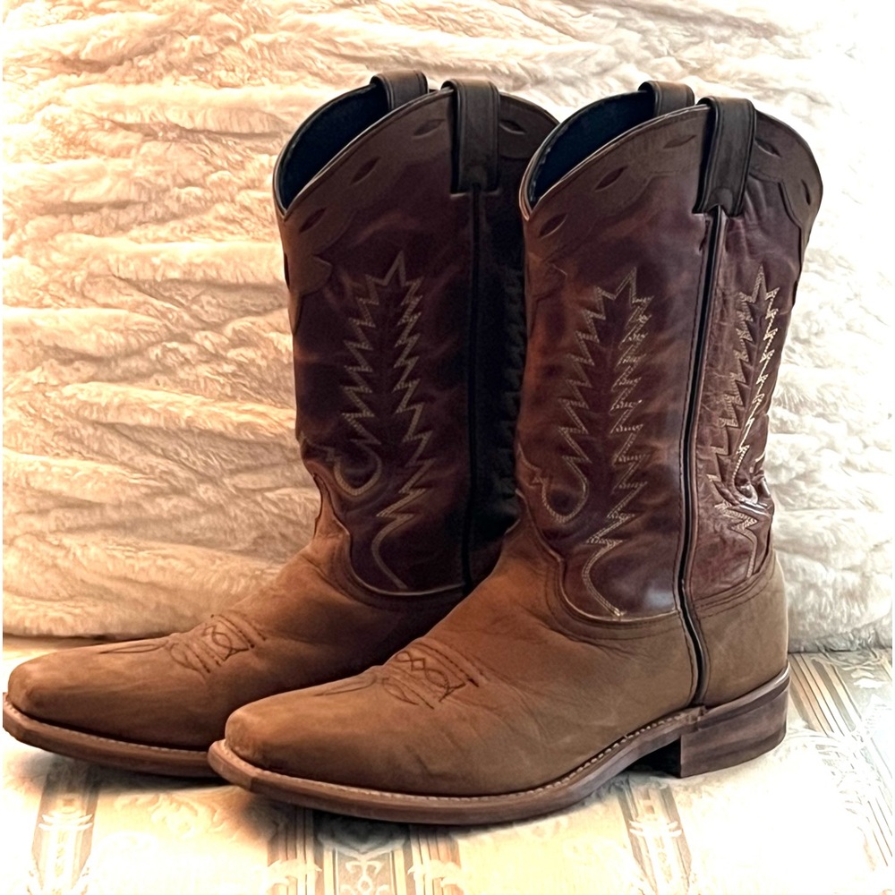 9011 Distressed Brown 11inch Shaft Abilene Womens Western Cowboy Boots